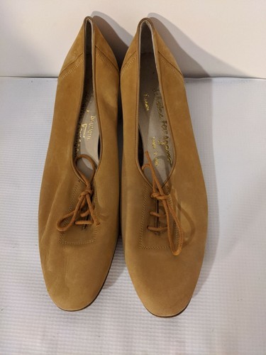 Salvatore Ferragamo Oxford Schuh Boutique Braune Schnürschuhe Wildleder 8 Aa Item image 2