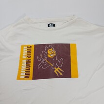 ASU Arizona State Sun Devils Men's White Distressed Graphic T-Shirt Size 2XL image 8