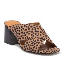 NINE WEST Glimpse2 Cheetah Print slide Sandals  7 M New - $29.66