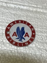 vintage american airlines plastic circle luggage tag - £15.50 GBP