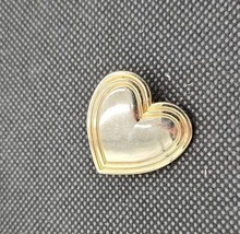 Vintage The Variety Club Shiny Gold Tone Heart Brooch Pin 1&quot; - £7.66 GBP