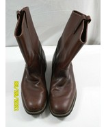 Men&#39;s Boots Vibram Fin &amp; Feather Brown 9 1/2 D Slip-On - £24.44 GBP