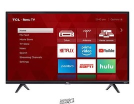 TCL-32"-Class Roku Smart LED 780p HDTV With stand: 28.8"Lx6.8"Dx19.1"H, Remote - $151.99