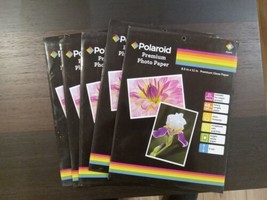 Polaroid Premium Photo Paper-Lot of 5- 8 Sheet 8.5 In. x 11 in. Sealed! - £22.30 GBP