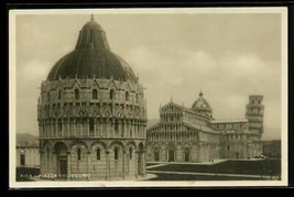 Vintage Postcard RPPC Real Photo Classical Buildings Pisa Piazza Del Duomo Italy - £7.73 GBP