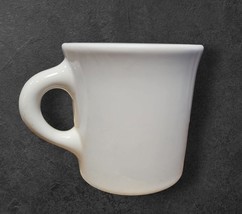 Vintage 50s Homer Laughlin White Coffee Mug Restaurant Ware Heavy Made i... - $18.87