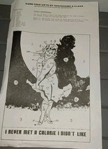* TRI CHEM 8941 I NEVER MET A CALIORIE I DIDN&#39;T LIKE Picture to Paint TR... - €8,63 EUR