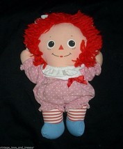9&quot; Vintage Playskool Raggedy Ann Baby Doll Stuffed Animal Plush Toy Pink Dress - £18.65 GBP