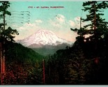 Mount Rainier Mount MT TACOMA Washington Wa 1911 DB Carte Postale I9 - £3.25 GBP
