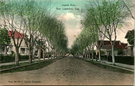 Vtg Cartolina 1910s Juana Avenue San Leandro California Ca Dirt Street Vista Unp - £14.48 GBP