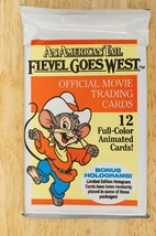 1991 An American Tail Fievel Goes West Cartoon Movie Trading Cards Sealed Pack - £1.54 GBP