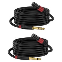 1/4&quot; Trs To Xlr 2M Pro Balanced Interconnect Cable,Xlr Female To 1/4, 6.... - $37.92