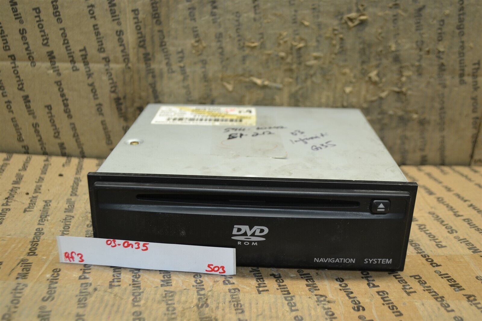 2003 Infiniti G35 Navigation DVD Player Drive 25915AM601 503-9F3 - $14.99