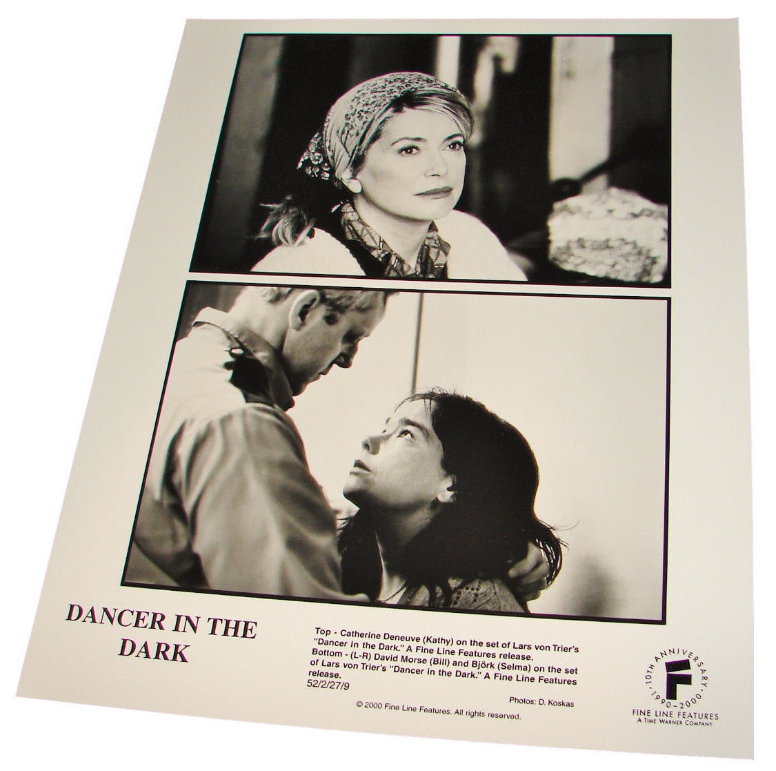 2000 DANCER IN THE DARK Movie Press Photo Björk Catherine Deneuve David ... - $9.95