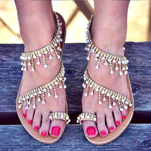 Ladies Rhinestones Sandals - £27.93 GBP
