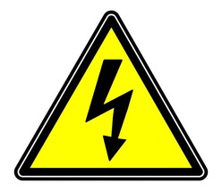 Warning Danger High Voltage Logo Symbol Sticker Decal 4&quot; - $3.99