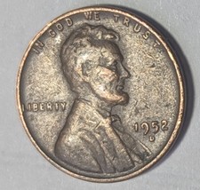 1952-D Lincoln Wheat Ears Reverse Cent  - $2.95