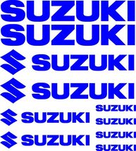 uzuki decals stickers set for motorcycle or outboard cover fuel gas tank... - $19.99