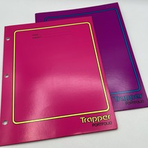 Lot 2 Vtg 1990s Trapper Keeper Portfolio Folders Pockets Mead 33100 Pink... - $13.64 CAD