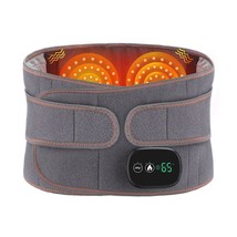 Infrared Heating Waist Massager Electric Belt Vibration USB Slimming Red Light - £58.76 GBP