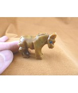 (Y-HOR-23) little tan caramel HORSE carving SOAPSTONE Peru FIGURINE hors... - $12.28 CAD
