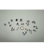 Lot Of Sterling Silver Stud Earrings Pairs And Singles - £23.89 GBP