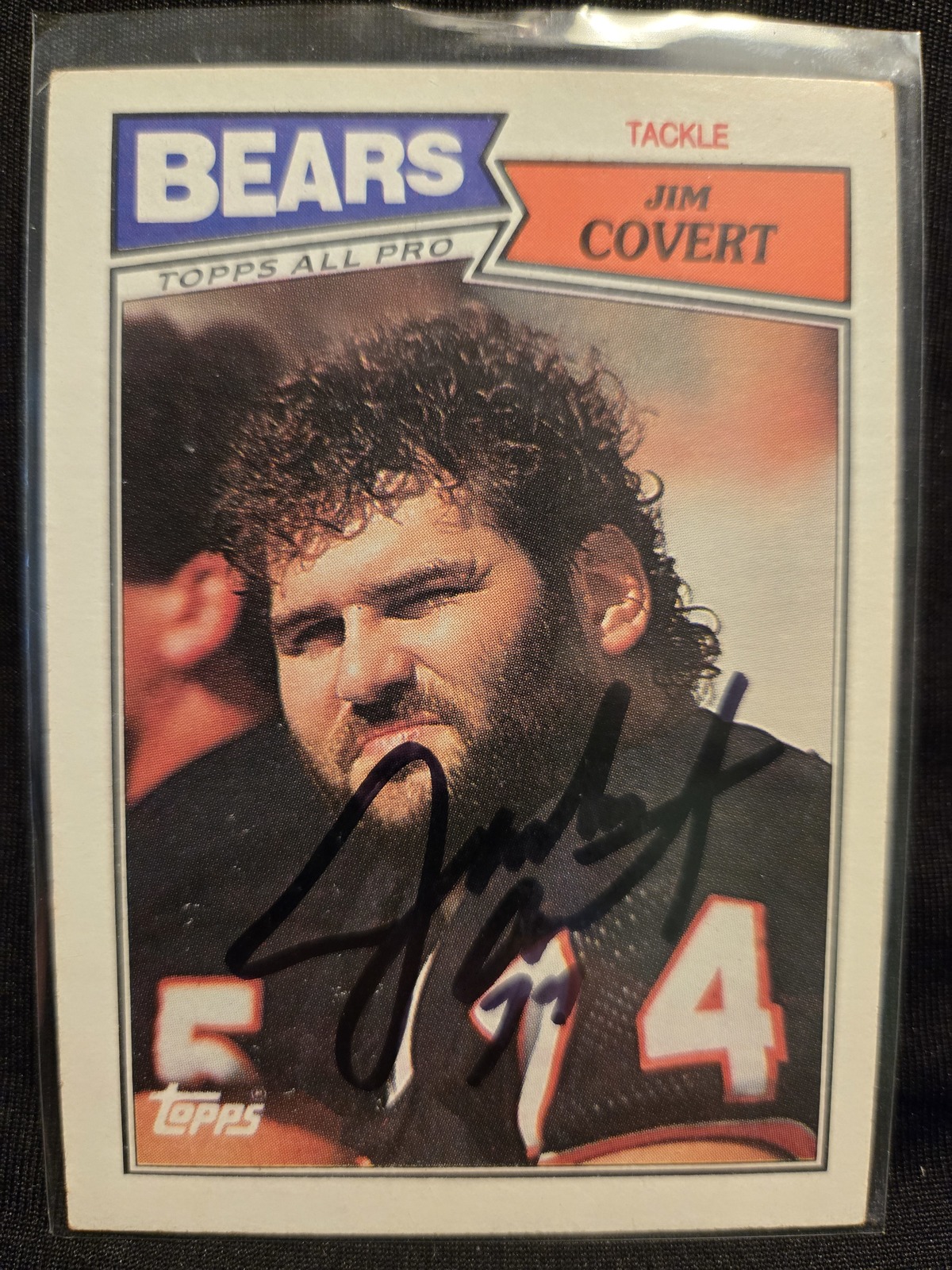 Jim Covert Authentic Hand Signed Football Card Autographed Chicago Bears... - $29.00