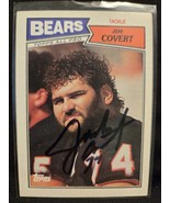 Jim Covert Authentic Hand Signed Football Card Autographed Chicago Bears... - $29.00