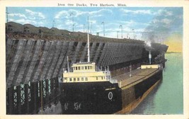 Steamer John Coyle Iron Ore Docks Two Harbors Minnesota 1920s postcard - £5.03 GBP