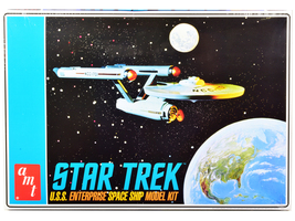 Skill 2 Model Kit U.S.S. Enterprise NCC-1701 Space Ship &quot;Star Trek&quot; 1/650 Scale  - $67.69