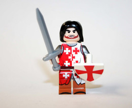 Building Block Templar Knight small shield Castle soldier Minifigure Custom Toys - £4.79 GBP
