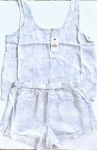 Marine Layer Washable Silk Tank Top Or Shorts.  Baby Blue Tie Dye Small ... - $18.97