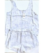 Marine Layer Washable Silk Tank Top Or Shorts.  Baby Blue Tie Dye Small ... - £15.14 GBP