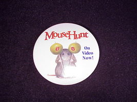 Mouse Hunt On Video Promotional Pinback Button, Pin, for VHS Tapes - £5.46 GBP