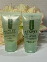 2x Clinique Liquid Facial Soap Oily Skin Formula 1oz Each Travel Mini Free Ship - £7.00 GBP