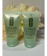 2x Clinique Liquid Facial Soap Oily Skin Formula 1oz Each Travel Mini Fr... - £7.07 GBP