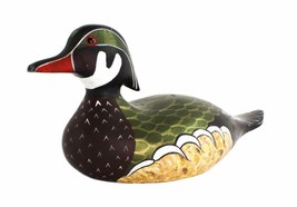 Don Kruzan 87&#39; Rock Island, Il Duck Decoy 11.25&quot; Hand Carved &amp; Painted Wood Rare - £102.73 GBP