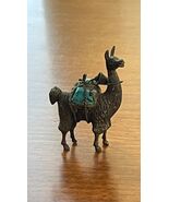 Silver Llama packing Turquoise 1.9”x1.25 20g peru 500-800 silver figure ... - $44.36 CAD