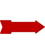 Red Novelty Metal Arrow Sign