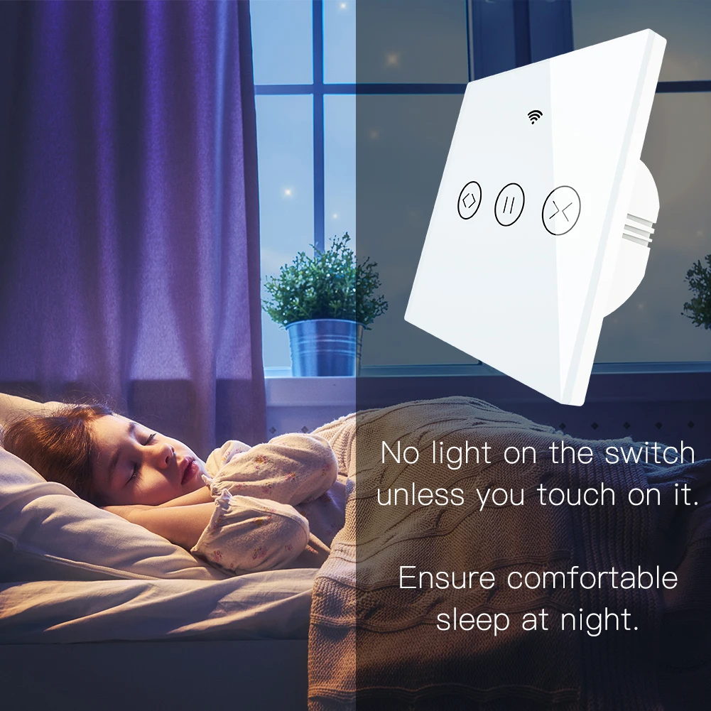 House Home Moeshouse WiFi Smart Curtain Blind Switch for Electric Motorized Tuya - £33.16 GBP