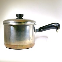 Revere Ware 1801 3 Qt Saucepan with Lid and Double Boiler Insert Pre 196... - $932.14 MXN
