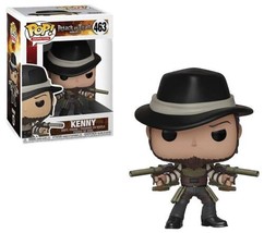 Attack On Titan Anime Kenny with Hat &amp; Guns Vinyl POP Figure Toy #463 FUNKO NIB - £10.47 GBP