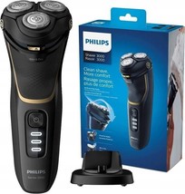 Philips S3333/54 Beard Shaver Wet Dry 5D Rotary Pivot Flex Heads Charging Base - £139.49 GBP