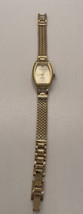 Ann klein goldtone watch 7 in great condition Y121E new battery working AK 2184 - £14.69 GBP