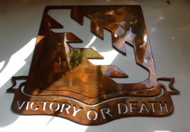 Victory or Death Sign - Metal Wall Art - Copper 13 1/2&quot; tall - £31.87 GBP
