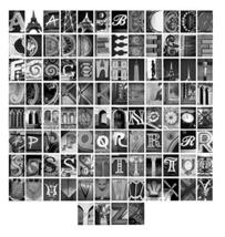 Fine Art pacakge with 100 Custom Alphabet Letters - Paris Collection Bla... - £27.68 GBP