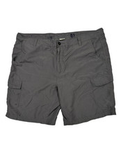 Magellan Men Size 44 (Measure 44x10) Gray Cargo Pocket Polyester Shorts - £7.25 GBP