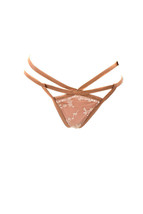 For Love &amp; Lemons Skivvies Donne Perizoma Floreale Avorio Taglia S SKPA1177F - £32.92 GBP