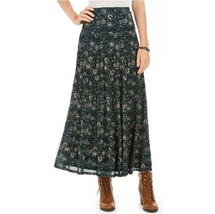Style &amp; Co. Womens M Dark Alpine Printed Long Maxi Skirt NWT CN40 - $29.39