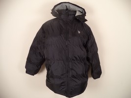 US Polo Authentic Outerwear Mens Winter XL w/Hood Black 100% Polyester (Original - £40.91 GBP